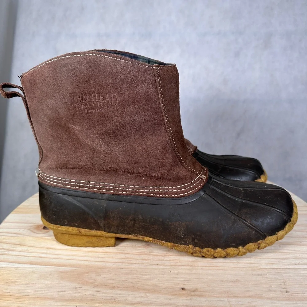 RedHead ASC II Duck Boots Mens Size 11 Brown Good Thinsulate Insulated Pull On